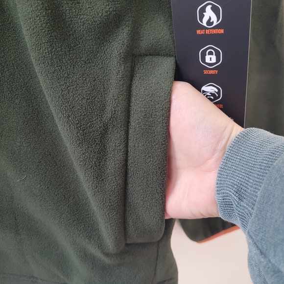 GRAYS PEAK Outdoors Black Evergreen Quarter Zip Fleece Pullover Size M - Picture 5 of 15